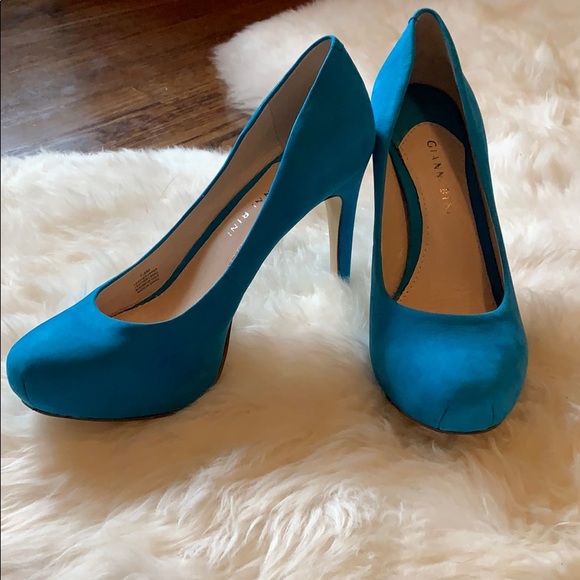 Gianni Bini Shoes - Gianni Bini never worn blue suede pumps